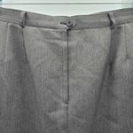 Worthington  Gray Italian Zip Up Mini Short Executive Suit Skirt Plus 18 Photo 3