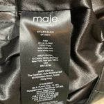 Maje  Leather Skirt Black Jupia Ruffle Mini 6 New Photo 9