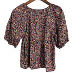 Old Navy  Floral-Print Puff-Sleeve Babydoll Top Women’s Medium Photo 1