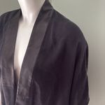 Michelle Mason   Silk Wrap Top Black Blouse Tie Waist size 2 Photo 2