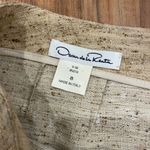 Oscar de la Renta  Beige Textured Tweed Skirt Made in Italy Photo 1
