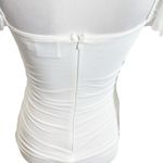 Hello Molly Whiskey Sour Mini Dress Bodycon Ruched White Womens Size S Photo 9
