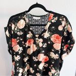 BOBBIE BROOKS Women's Black Floral Dolman Sleeve Dress Plus Size 1X Photo 1
