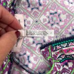 Nanette Lepore Swim Mellorca Long Sleeve Rash Guard Top Purple Print Size Large Photo 6