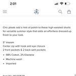 Brooks Brothers  High Waisted Cotton Shorts Tan Photo 3