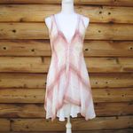 Elizabeth and James Pink Cream Plaid Dress Photo 1