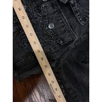 NEW Cropped Black Denim Womens S/M Jacket Fringe Distressed Hem Tassels Western Size M Photo 7