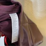 Spanx  Faux Patent Leather Leggings Ruby Burgundy Glossy Womens Size XS Photo 8