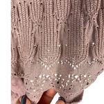 Altar'd State Altard State Violet Crochet Pullover Sweater Bell Sleeves Eyelet Size Small Photo 3