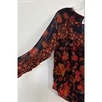 Ann Taylor  Loft red/orange ruffle long sleeve blouse. - Size S Photo 4