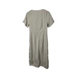 VERO MODA  Button Down Midi Dress Beige Short Sleeve Womens S Photo 6