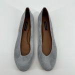 Margaux Womens Modern Classic Round Toe Ballet Flats Light Gray Suede Size 43 Photo 5