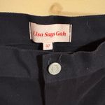 Lisa Says Gah NWT  Black Wide Leg Pleated Pants Photo 1
