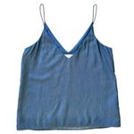 C/MEO COLLECTIVE Blue V-Neck Camisole Tank Top Photo 0