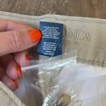 Arizona Jean Company NEW Arizona Jean Co SchoolGirl Straight twill khaki pant Women’s size 7 AVG NWT Photo 8