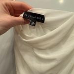 JLUXLABEL  Ivory Mesh Ruched Skirt  Photo 3