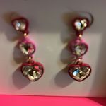 Betsey Johnson Betsy Johnson heart earrings pierced great for everyday use Photo 1