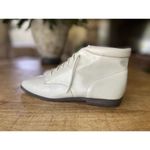 New York Transit Vintage NY Transit Women’s Ivory Genuine Leather Made In Brazil Lace Up High Top Photo 2