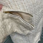 Ark & Co. tweed jacket top size M zip up faux leather accents Photo 2