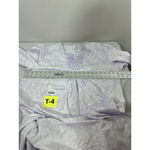 Womans Carole Hochman Pullover Night Gown XL Purple White Floral 3/4 Sleeve Photo 5