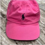 Ralph Lauren  Vibrant Pink Cap with Navy Logo Photo 9