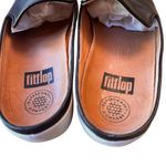 FitFlop Black Leather SupercomFF Comfy Loafer Mules US 8.5 Slip On Shoes in GUC Photo 4