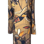 Annah Hariri Dress Women XXL Brown Floral Long Sleeve Maxi Modest Boho Cottage Photo 0