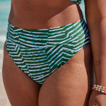 Aerie NWT  High Cut Cheeky Bikini Bottom Mod Green High Cut Cheeky Swim Size XL Photo 0