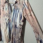 & Other Stories & Other Stories Watercolour Button Up Blouse Slight Puff Shoulder 10 Photo 5