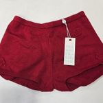 frankie's bikinis Providence Cloud Knit Short in Red Velvet Photo 2