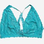 City Chic Fox & Royal Bralette Bra Plus 18 2X Zoey Mint‎ Leaf Lace Racerback NWT Green Photo 0