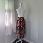 Talbots Vintage Y2K J.G. Hook Floral Print Pleated A-Line Midi Skirt Photo 6