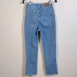 Madewell The Curvy Perfect Vintage Raw Hem Distressed Jean Women Blue 23T Tall Photo 1