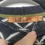 Belldini Beige Grey Diamond Printed Open Front Long Sleeve Sweater cardigan Gray Photo 5