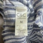 C&C California  Navy and White Striped Shirt Photo 5