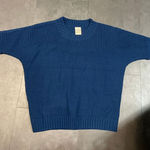 Blair Blue Knit Sweater Cozy Casual Pullover Crewneck size S B-131 Photo 0