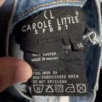 Vtg Y2K Carole Little Blue Denim Floral Embroidered Mirror Mini Skirt Sz 10 Photo 5