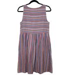 Madewell  Women’s Scoop Neck Tank Dress Rainbow Stripe Size Small Photo 2