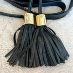 See By Chloe Vicki Black Leather Tassel Crossbody Bag Photo 10