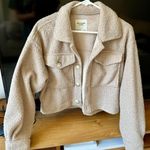 Abercrombie & Fitch Abercrombie Tan Fuzzy Jacket Photo 0