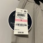 Karen Scott  Tummy Control Comfort Waist Khaki Capri Photo 3