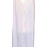 Vintage 70s Cottagecore Pastel Pink Nightgown. S/M. Embroidered Floral Grandma Size M Photo 2
