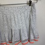 Lucky In Love Skirt Womens Size Medium Gray Skort Animal Instinct Leopard Mesh Photo 2