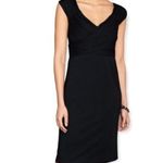 Peruvian Connection black short sleeve wrap top dress size small Photo 1