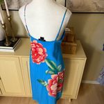Natori  Bloom Robe and‎ Slip Dress Set Blue Floral Size XS Photo 3