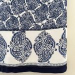 Lulus ‎ Taj Mahal Tour Blue Paisley Open Back Shift Dress SMALL Photo 7