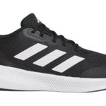 Adidas Falcon 3 Sport Lace Sneakers Black and White Size 6.5Y / 8W Photo 0