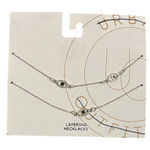 Urban Outfitters  Silver Evil Eye Layering Necklaces with Dark Green Stones Photo 0