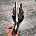 Tommy Bahama  Flip Flops Womens Size 7 Navy Red Paisley Thong Sandals Beach Photo 5