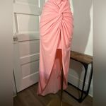 Windsor  Blush Pink Front Knot Short Long Open Sides Lined Dress Small Zip-up Y2K Photo 4